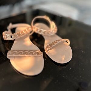 Stylish Gold Chain Sandals